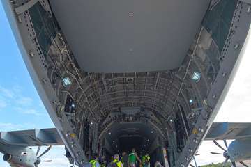 El Ejército del Aire pone a prueba sus capacidades en el cielo de Telde/Antonio Rico.